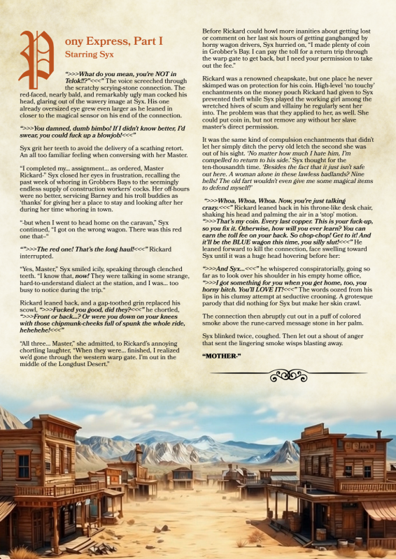 Lite Novel: Pony Express 1
